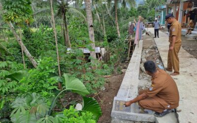 MONEV PEMBANGUNAN TALUD DUSUN KALIMATI DESA CIBALUNG