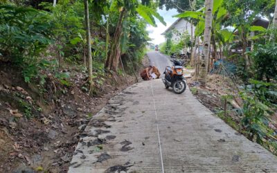 MONEV PEMBANGUNAN RABAT BETON JALAN DESA DUSUN KALIMATI DESA CIBALUNG