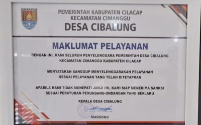 MAKLUMAT PELAYANAN DESA CIBALUNG